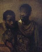 Rembrandt Peale Two young Africans. oil on canvas